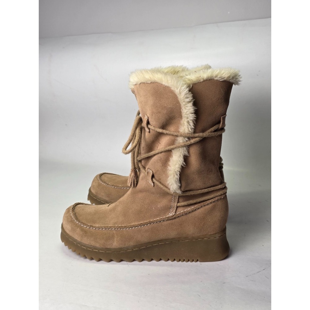 Report Caitlin Women's Boots Size‎ 8.5 Brown Suede Winter Platform Shoes Vintage